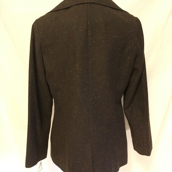 Sag Harbor Vintage New with Tag Brown Tweed Blazer - Picture 5 of 8